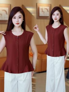 LIANPAI | Sleeveless Slimming Belly Covering Younger Womens Shirt