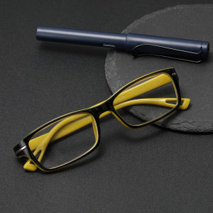 Square Anti Blue Light Optical Reading Glasses Metal Women Men Polygon Hyperopia Eyeglasses Prescription Presbyopic Eyewear