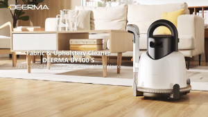 Deerma BY100S Fabric Vacuum Portable Spot Cleaner 13KPa Self Cleaning Wet Dry Vacuum 1.7L Clean/1.4L Dirty Water Tank Strong Suction Suitable for Cleaning Household Carpet Fabrics