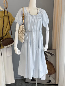 LIYANGANG | Simple Fashionable Puff Sleeves A-Line Dress