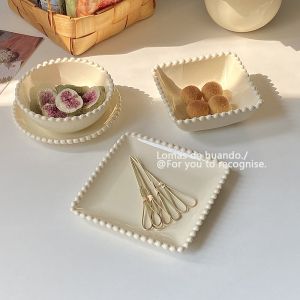 Bát Tráng Men Sáng Màu Kem Bát Tráng Men Trưa Bát Tráng Men Cà Phê Chiều Bát Đựng Trái Cây Bát Đựng Bánh Bát Đựng Salad Bát Đựng Thức Ăn Dùng Cho Người Lớn