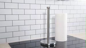 BIGATA Tempat Tisu Kitchen Paper Roll Towel Holder Stainless Steel