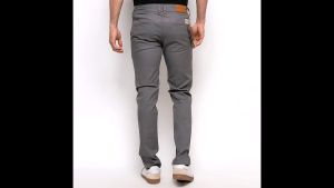 Celana Panjang Chinos Pria Reguler Big Size Jumbo Katun Santai Slim-fitting Polos Nyaman Hitam Elegant regular Jumbo ukuran besar 27-42
