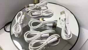 Cáp Chuyển Đổi USB Type-A Đực Sang Đầu Cắm DC 3.5mm X 1.35mm 5V 1A Dùng Cho Quạt USB Đèn Bàn Loa Mini Dây Nguồn Màu Trắng
