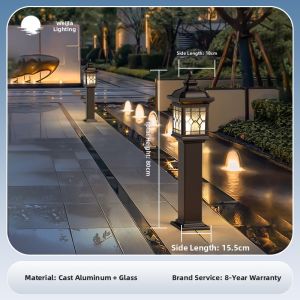 VINCAN | Waterproof Outdoor Solar Garden Ground Lamp