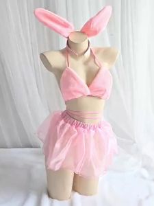 📌พร้อมส่งจากไทย📌ชุดคอสเพลย์กระต่ายน่ารัก ดูดี แอบเซ็กซี่ พร้อมที่คาดผม (ไม่มีถุงน่อง) #6019