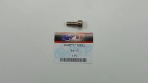 Baut \\\"L\\\" Nikel 6 x 15 Harga Per 1 Biji (PSP) Baud \\\"10 Kunci L 5\\\" Drat 6mm Panjang 15mm