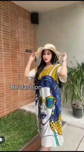 DRESS FLOW RAINBOW WANITA l DRESS FLOW RAINBOW