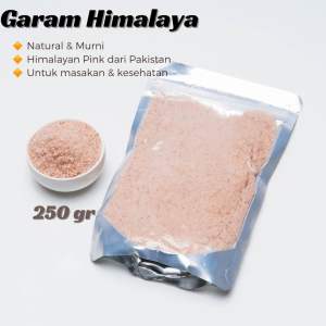 GARAM HIMALAYA PINK PAKISTAN 250gr Salt Himalayan Ping Garem Asli Pakistan Herbal Kesehatan Masakan