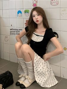 DUOMIAOTU | Elegant and Intellectual Korean Style Sweet College Dress Set