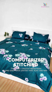 Vito - Bedcover Set Fitted  180x200 | 160x200 | Bedcover Set Rumbai Motif Minimalis Aesthetic