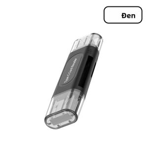 Bộ Đọc Thẻ USB Type-C 4 Trong 1 Tốc Độ Cao Đa Chức Năng Dành Cho iPhone 15/16 PC/Điện Thoại Hỗ Trợ Thẻ TF/SD