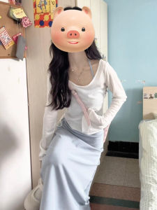 Karrar betsey | Đầm Dây Halter Màu Xanh Đen Mới