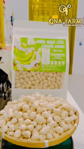 Viên Ngũ Cốc Chuối Xanh QNa Farm Túi 125g Bữa Phụ Ngon Lành Dinh Dưỡng