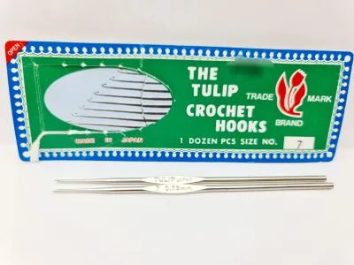 Tulip Japan Original Steel Lace Crochet Hook Tatting Made in Japan Smooth & Shining Finishing.