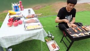 Portable Cold Rolled Steel Folding BBQ Grill - Grill Anywhere Anytime