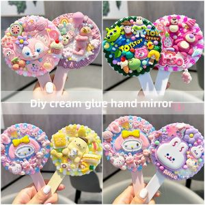 NICAIXIONG | DIY Craft Kit for Making Handheld Mirror Gifts for Girls Resin Accessories