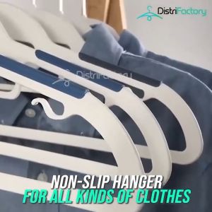 Premium Non Slip Clothes Hanger Baju Adult Hanger Dewasa Anti Slip Hangers- 50pcs Value pack hangers