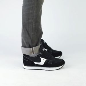 INDETION INWARD - Cimber vol 3 black white Sepatu Sneakers Kuliah Pria Casual Kulit Kerja Premium