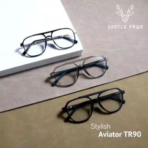 Gentle Fawn Kacamata Antiradiasi Blueray Series Style Aviator Fashion Pria Wanita Bahan Tr90 Bisa Minus Photocromic Bluecromic  Terbaru 2346 81316