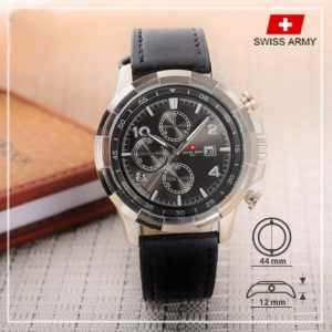 Jam Tangan Pria-Swiss Army-SA-4U6675-Jam Pria Tanggal Movt-Leather Bnad-4U