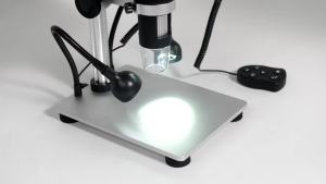 7" LCD Digital Microscope 1200X Magnification for Coin Stamps PCB Circuit Repair Soldering DM9 Microscope with Lights PC View