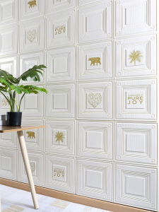 Waterproof Self Adhesive 3D Wall Stickers Creative Decorative Wall Refurbishment Stickers for Living Room Bedroom