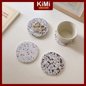 [❤️FREESHIP ❤️] Đế Lót Ly Tấm Lót Cốc Thấm Nước Bằng Gốm Cao Cấp