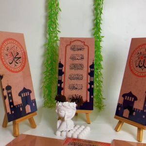 Hiasan Dinding Arabic Kaligrafi (ISI 3 dan Ecer) Waldecor Nuansa Arab Kabah (15x30) Hiasan dan Pajangan Rumah Aesthetic Kekinian
