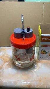 Bình rót rượu thuỷ tinh vòi inox 304 dung tích 2000ml