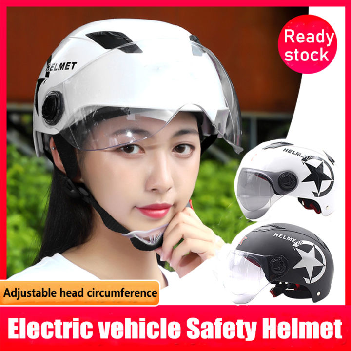 Motorcycle Helmet Scooter Open Face Half Baseball Cap UV Resistant Hard Hat Safety Helmet Multi-Color Scooter