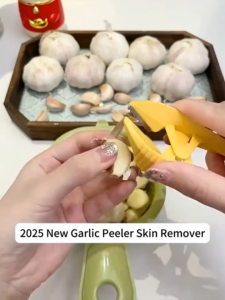 TLE Garlic Peeler Easy To Use Manual Quick Sturdy Practical Gadgets Skin Remover Garlic Clove Peeling Clip Tweezer Kitchen