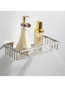 YYBAIO | Bathroom Storage Organizer 304 Stainless Steel Wall Mounted Square Basket