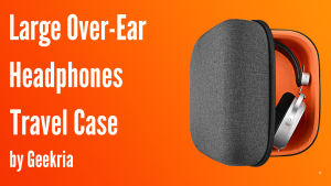 Geekria Headphone Case for Large-Sized Over-Ear Headphones Protective Travel Carrying Case Compatible with HiFiMAN HE400i HE400S Sundara Grado GS1000i PS1000e Headphones