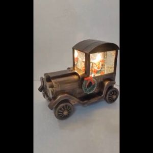 Oneline 2365-A/B Vintage Christmas Car Decor with Light and Music