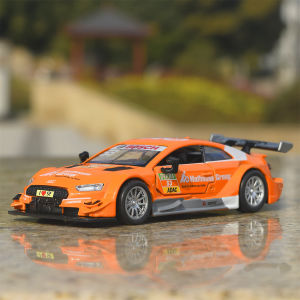 Audi RS5 DTM Racing Car Model Toy Acrylic Base Alloy Automobile Decoration Gift Collectible Static Model for Ages 14+