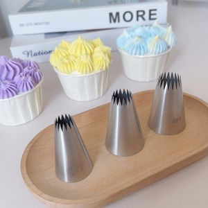 Multi-Tooth Cookie Flower Nozzle 18 Teeth 16 Teeth 15 Teeth 7FT 9FT Egg White Sugar Solution Drip Pastry Bags Baking Tools