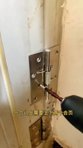 Stainless Steel Door Hinges Automatic Closer Heavy Duty Door Closer Hinges Rebound Closure Spring Hinge Multifunctional Automatic Door Closer 90 Degree Right Angle Positioning Invisible Spring Buffer Metal Door Closer Furniture Supplies