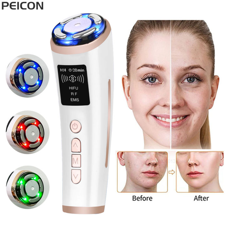 Hifu Face Lifting Mini Hifu Facial Massager EMS Facial Microcurrent ...