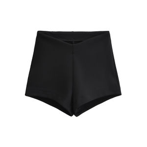 Lea Dance Shorts for Women in Red Hot American Style High Waist Slimming Streetwear Cotton 80% Other Materials 20%