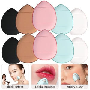 10pcs Fingertip Mini Puff / Face Concealer Cushin Puff / Wet and Dry Makeup Sponge Beauty Tools