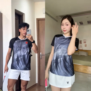Áo Cầu Lông Quần Cầu Lông Bộ Cầu Lông Nam Nữ Chuyên Nghiệp Vải Thoáng Khí A904 - V Badwear