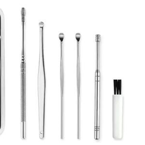 korek kuping set isi 6 stainless ear pick 6 pcs set pembersih telinga / Alat Korek Telinga / Alat Korek Kuping / Korek Telinga / Alat Pembersih Telinga / Alat Pembersih Kuping SH G20korek kuping set isi 6 stainless ear pick 6 pcs set pembersih telinga / S