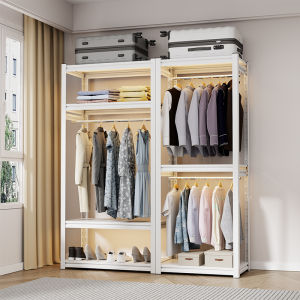 Simple Open Assembly Metal Closet Organizer