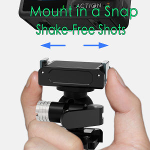 Quick Release Buckle Base One Click Lock 360 Swivel for GoPro Insta360 DJI Osmo Pocket Motorcycle Backpack Camera Magnetic Mount