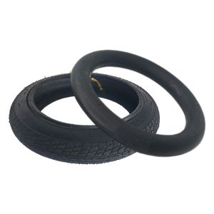 12 Inch 12 1/2 X 1.75 X 2 1/4 (47-203) Inner and Outer Tire for Childrens Bike with Small Square Pattern