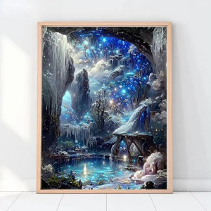 500/1000/1200/2000PCS Puzzle Fun Fantasy Landscape Painting For Adults Interior Wall Decor Family Game Brain Teaser Toy Gift