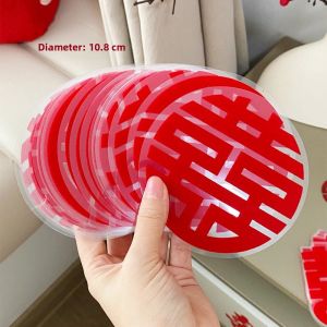 Wedding Static Cling Decals Flocking Fabric Glass Window Flowers Couple Names Decorations Bedroom Decoration Festive Supplies