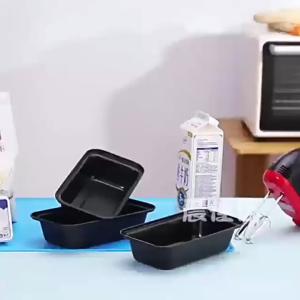 MLADEN Carbon Steel Non-Stick Coating Toast Cake Mold Rectangle Bread Toast Mould Loaf Pans