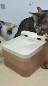 Baby care น้ำพุแมวไร้สาย 4L น้ำพุแมว มีแบตเตอรี่ในตัว ระบบเซนเซอร์ น้ำพุไร้สายอัตโนมัติ JP041